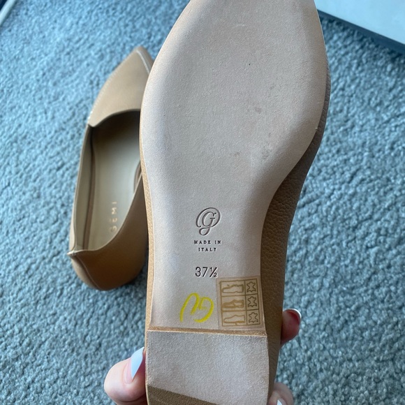 M. Gemi Pointed Toe Leather Flats - Picture 3 of 3